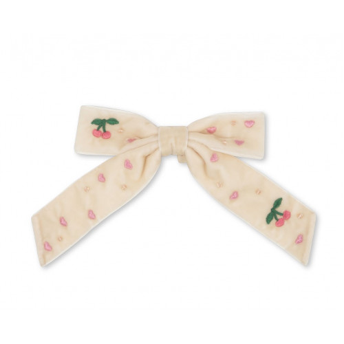 Konges Sloejd detská spona do vlasov Velvet Bow Pearly- Pearled Ivory